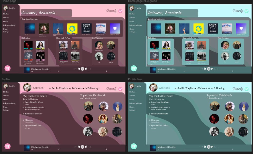 spotify redesign example imgae